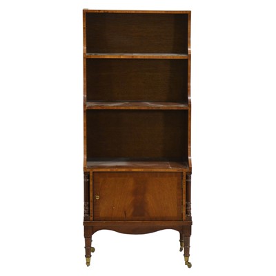 Lot 341 - Reproduction mahogany waterfall bookcase