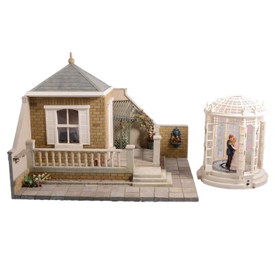 Lot 260 - Various large-sized doll's house buildings/ scenery