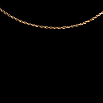Lot 320 - A yellow metal guard chain.