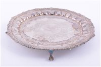 Lot 158 - Victorian silver salver, Albert Henry Thompson,...
