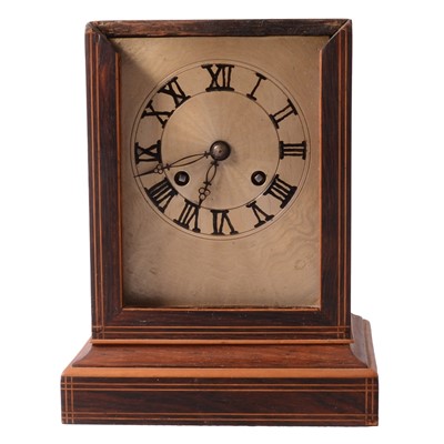 Lot 84 - French rosewood table clock