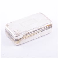 Lot 164 - George III silver snuff box, John Shaw,...