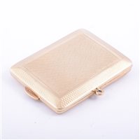 Lot 165 - 9ct hallmarked gold match case, S. Blanckensee...