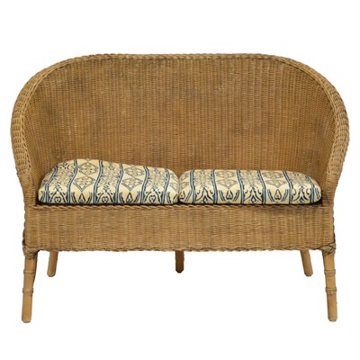 Lot 321 - Angraves of Leicester, a three piece cane conservatory suite