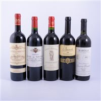 Lot 345 - Assorted red table wine including; Ch Latour...