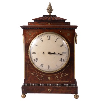 Lot 98 - Regency mahogany bracket clock