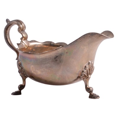 Lot 250 - Silver sauce boat.