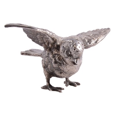Lot 242 - Silver novelty bird pepperette