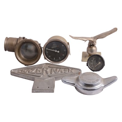 Lot 116 - Automobilia: cast Frazer Nash sign, etc.
