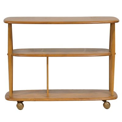 Lot 413 - Ercol light elm and beech three-tier whatnot