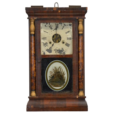 Lot 319 - American shelf clock, labelled Seth Thomas