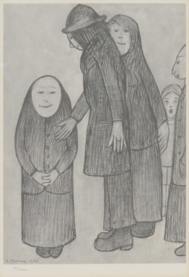 Lot 328 - After Laurence Stephen Lowry, Family Discussion