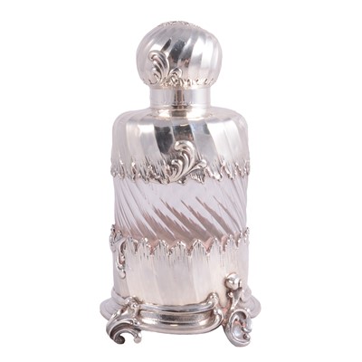 Lot 79 - French silver-mounted cologne bottle