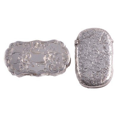 Lot 227 - Silver vinaigrette and a silver vesta case