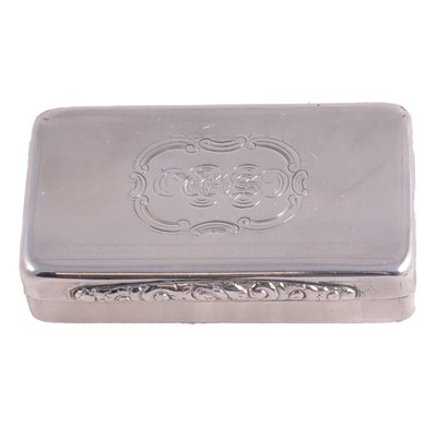 Lot 203 - Victorian silver snuff box