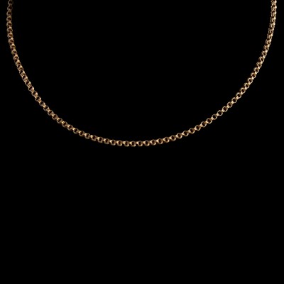 Lot 321 - A Victorian yellow metal guard chain.