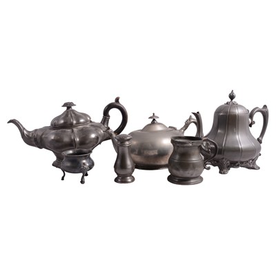 Lot 93 - Quantity of pewter and EPBM wares