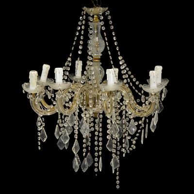 Lot 371 - Eight light chandelier