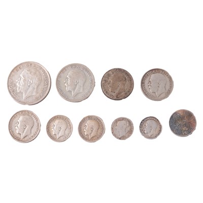 Lot 215 - Collection of British silver content coins.