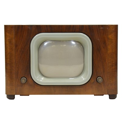 Lot 422 - Vintage Pye walnut cased television