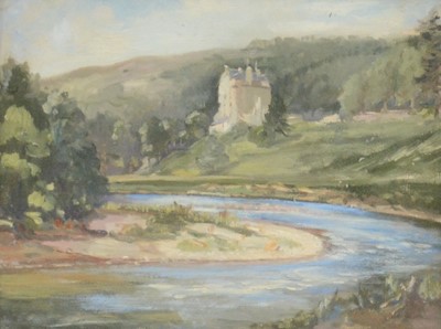 Lot 321 - Scottish School, Castle by a river