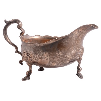 Lot 239 - Silver sauce boat