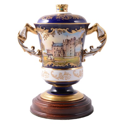 Lot 5 - Aynsley, a limited edition fine bone china urn and cover, 'Castle of Mey'