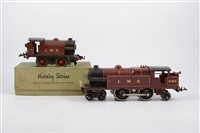 Lot 1004 - Hornby 0 gauge railway locomotives; 20v...