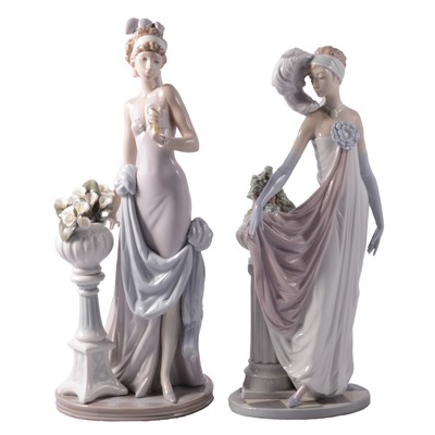 Lot 22 - Lladro, two figural studies