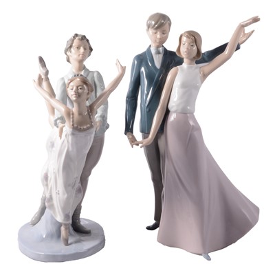 Lot 69 - Nao, two figural dancing groups