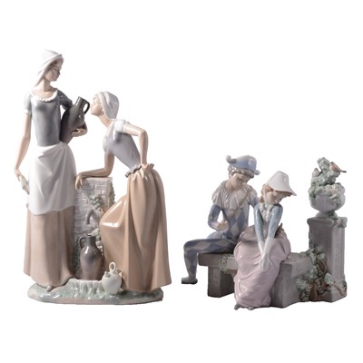 Lot 65 - Nao, two figural groups