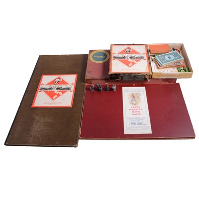 Lot 100 - Three vintage board games, including Peter Rabbit's Race Game
