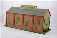 Lot 1007 - Hornby 0 gauge large engine shed, No 1 lumber...