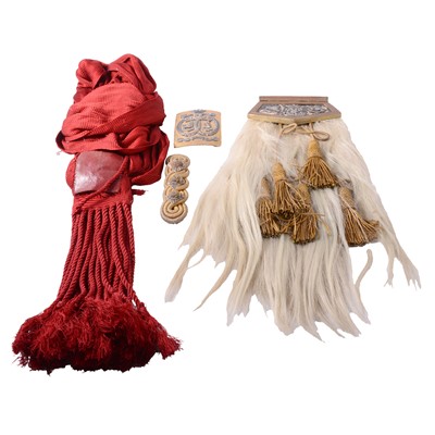 Lot 177 - Scottish Argyll & Sutherland Highlanders red doublet dress tunic, belt plate, sporran, etc.