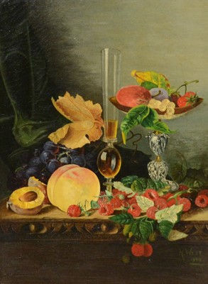 Lot 330 - Harry West, Still life of flowers