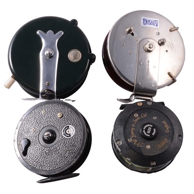 Lot 164 - Eight assorted centrepin fishing reels - fresh and salt water