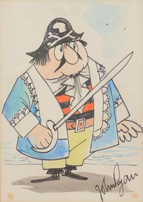 Lot 266 - John Ryan, Captain Pugwash, a hand-drawn cartoon