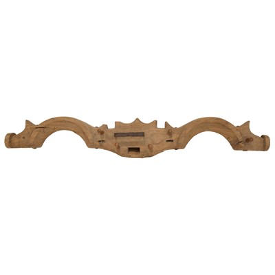 Lot 311 - Goat yoke converted to a coat rack