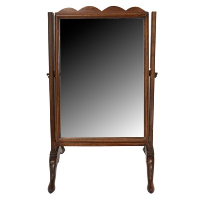 Lot 326 - Victorian mahogany vanity mirror