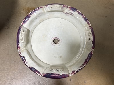Lot 11 - Ruskin Pottery, a high-fired vase on stand, 1926