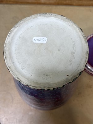 Lot 11 - Ruskin Pottery, a high-fired vase on stand, 1926