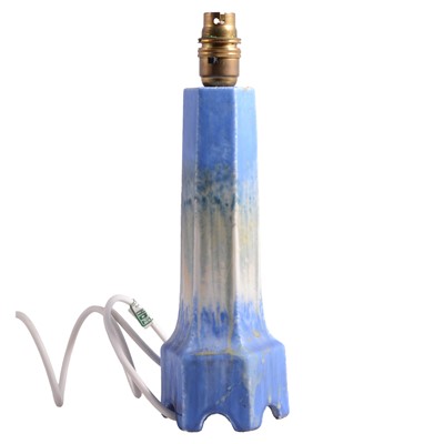 Lot 32 - Ruskin pottery lamp base