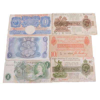 Lot 204 - Collection of British bank notes.