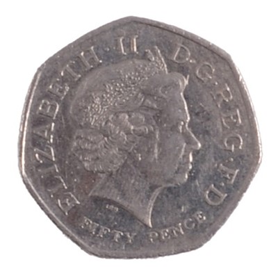 Lot 198 - 2009 Kew Gardens 50p coin.