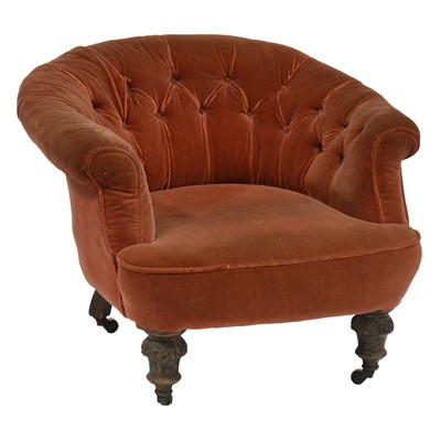 Lot 360 - Victorian tub chair