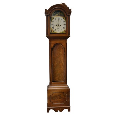 Lot 351 - Oak longcase clock as found