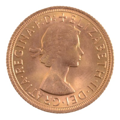 Lot 214 - Gold Full Sovereign Coin, Elizabeth II 1968.