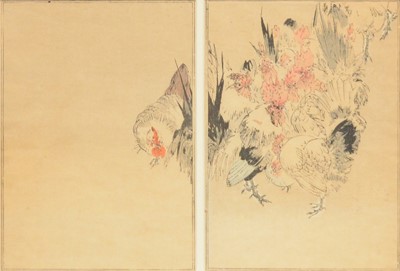 Lot 297 - Watanabe Seitei/Shotei, 19th century, a pair of woodblock prints