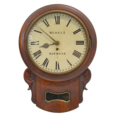 Lot 446 - Victorian mahogany cased wall clock