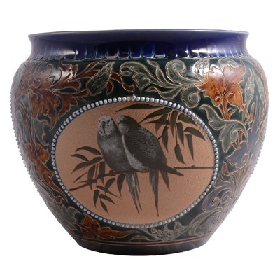 Lot 7 - Florence Barlow Doulton stoneware jardiniere